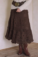 CROCHET MAXI SKIRT S0035