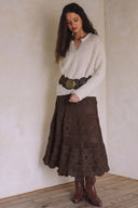 CROCHET MAXI SKIRT S0035