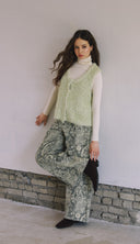 Mixed Yarn Vest V0048